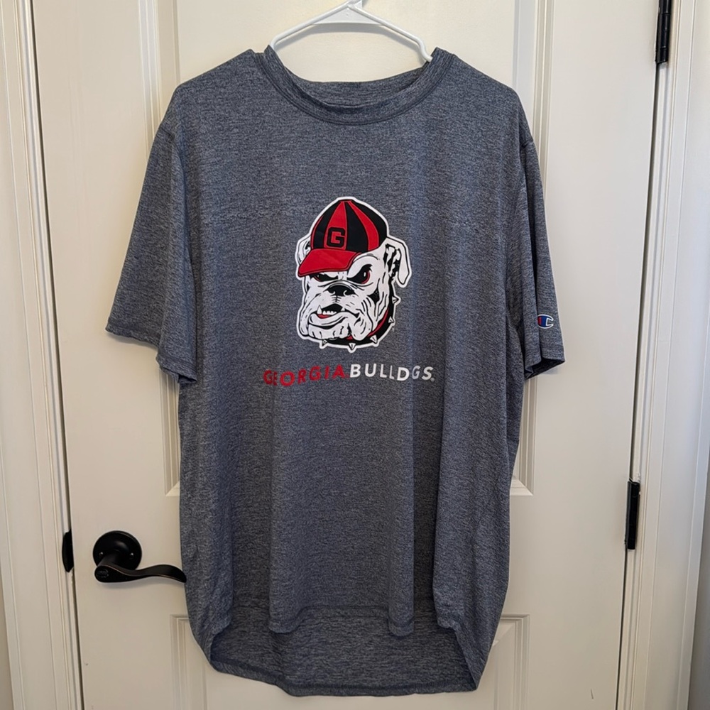 Champion dri fit material Georgia Bulldog‎ shirt